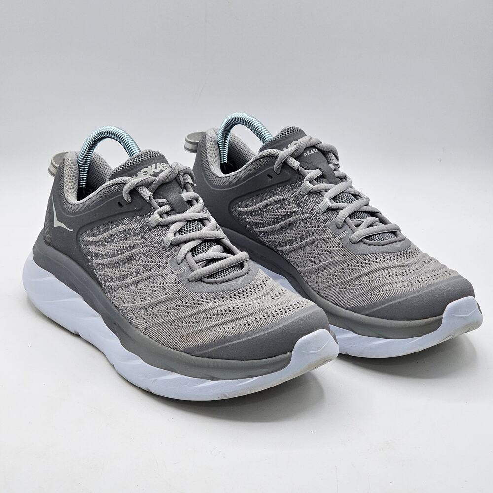 Akasa Hoka One One Athletic Running Walking Shoe Womens Size 9.5 Gray Sneakers